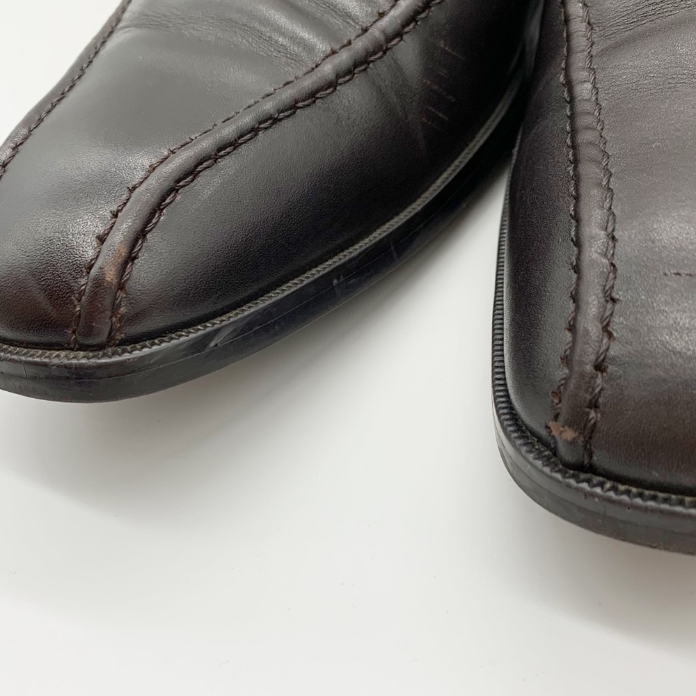 Men’s Calvin Klein Elkan Slip On Leather Loafers in Dark Brown Size 10.5M - Picture 10 of 12
